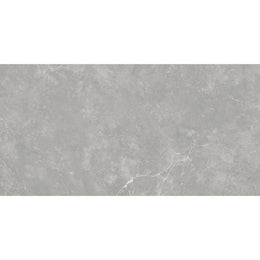 Pietra Lagos 60x120 grey polished porcelain tile with a reflective weathered limestone finish