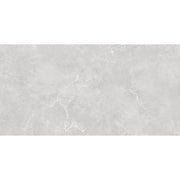 Pietra Lagos 60x120 pearl polished porcelain tile with a reflective off-white stone finish