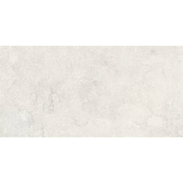 Portland One 60x120 Bianco matt porcelain tile in a soft off-white concrete effect