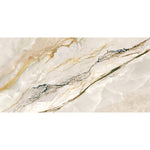 Quartz Marmi 60x120 polished porcelain tile with flowing marble veining and a crystal carved finish