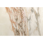 Close-up detail of the crystal carved surface texture on Quartz Marmi porcelain tile