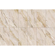 The twelve different tile faces available in the Quartz Marmi 60x120 range