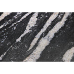 Close-up detail of the crystal carved surface texture on Quartz Obsidian porcelain tile