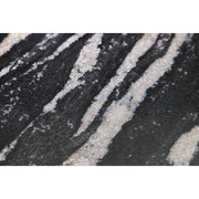 Close-up detail of the crystal carved surface texture on Quartz Obsidian porcelain tile