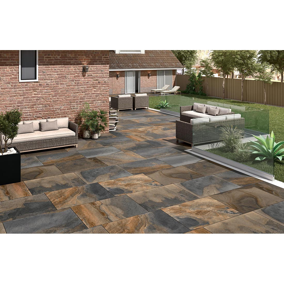 Slate Impero 60x90x2 Multi Matt R11