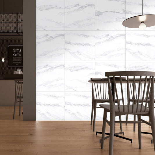 Statuario Glacier 60x60 White Matt Carving