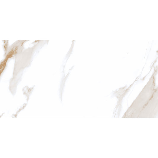 Statuario Mercury 30x60 Gold Polished
