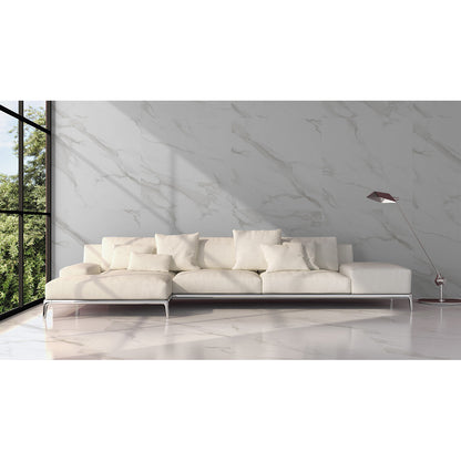 Statuario Mercury 80x80 White Polished