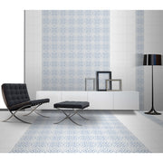 Vintage Cube Pattern 20x20 Blue Matt