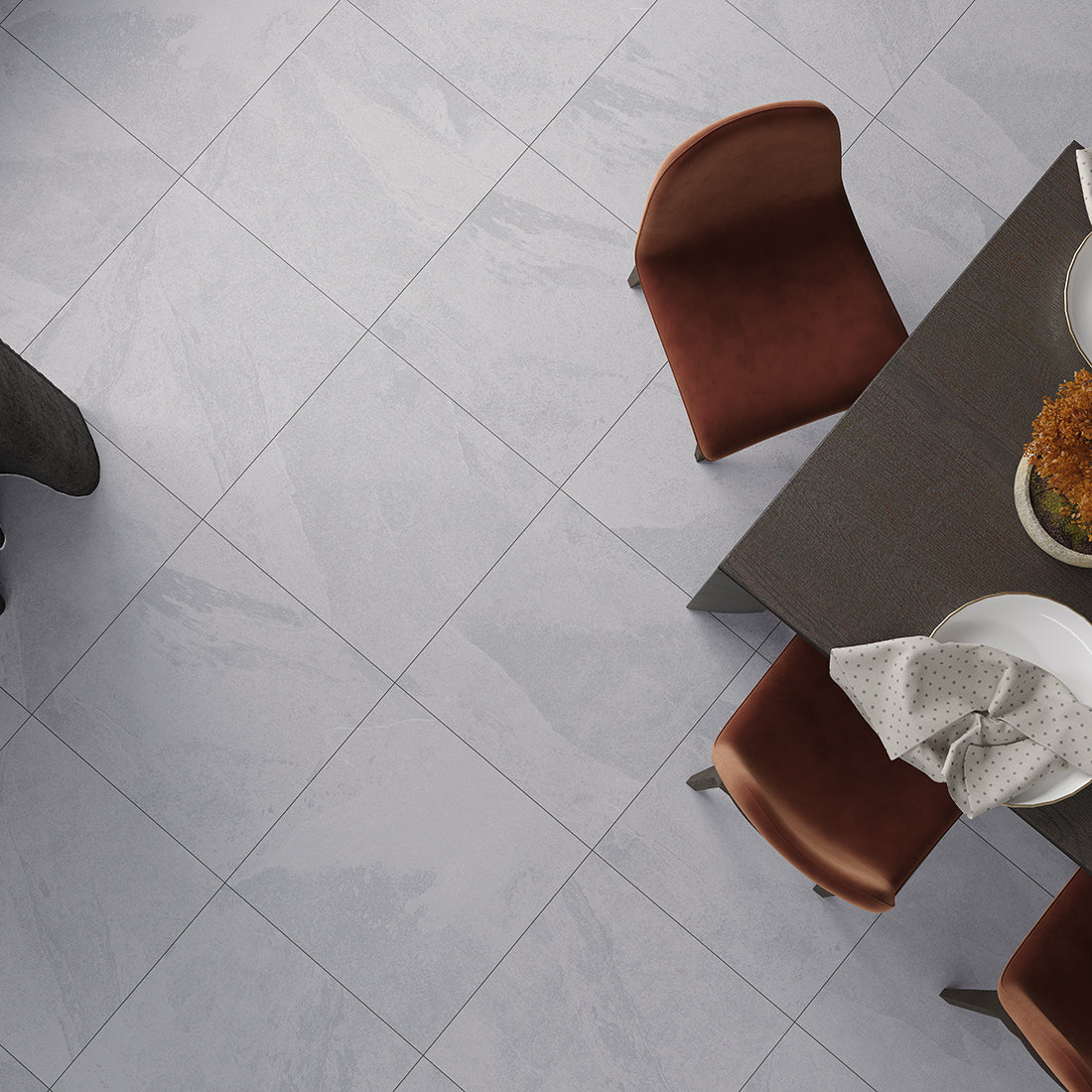 Vitoria Slate 60x60 Grey Matt R10