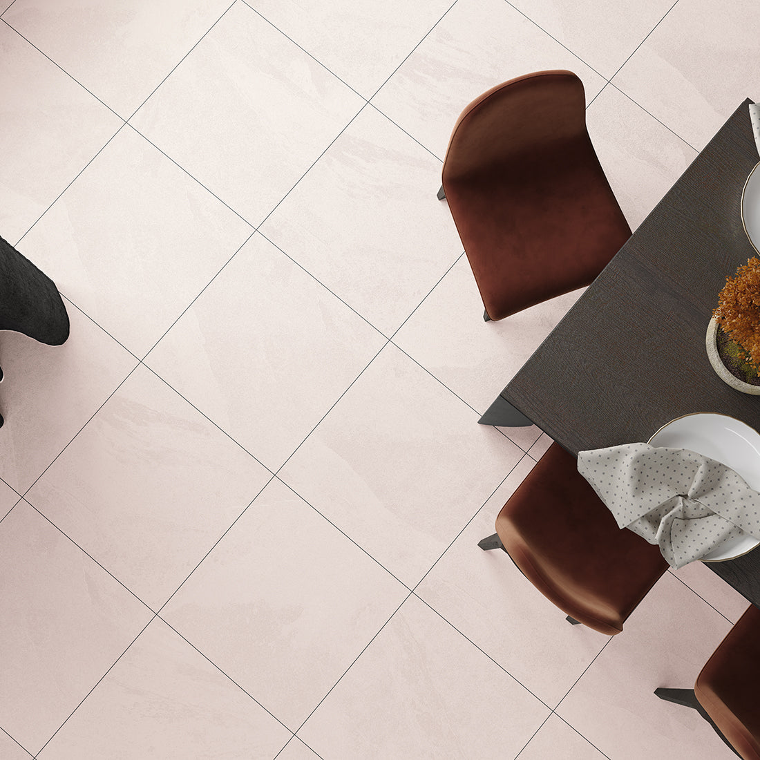 Vitoria Slate 60x60 White Matt R10