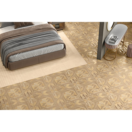 Woven Star 60x60 Camel Matt