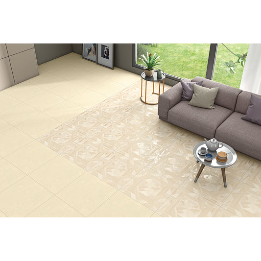 Woven Star 60x60 Crema Matt