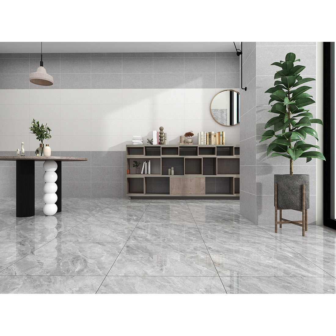 Zenith 60x60 Dark Grey Polished – Tile Cart